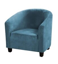 Mingfuxin Velvet Tub Chair Slipcover, High Stretch Club Chair Covers Washable...