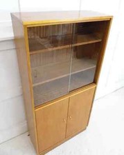 Vintage Retro Teak Morris Of Glasgow Office Bookcase drinks cabinet 1970s
