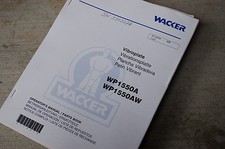 WACKER WP1550A WP1550AW Owner
