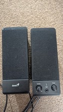Genius SP-S110 2.0 Stereo Speakers Compact Desktop PC Laptop Audio System