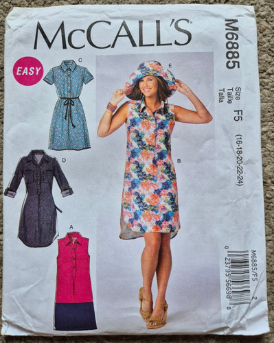 Mcalls patterns m6885 dresses - m6885,