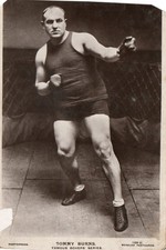 Boxing Postcard - Tommy Burns, Beagles Famous Boxers Series.