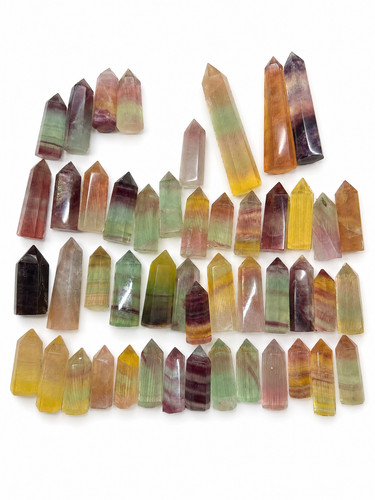 Natural rainbow fluorite - rainbow,