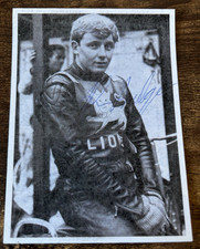 JOHN  BOULGER  LEICESTER  &  AUSTRALIA   HAND  SIGNED   SPEEDWAY  PHOTO
