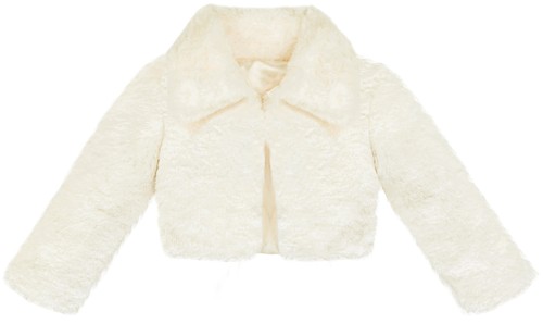 Girls faux fur bolero shrug - girls,
