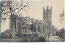 VERY NICE OLD POSTCARD - HOLY TRINTY CHURCH - EXMOUTH - DEVON 1909