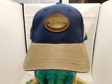 Chicagoland Speedway Cap Blue w/Tan bill, adjustable strap, brass logo plate