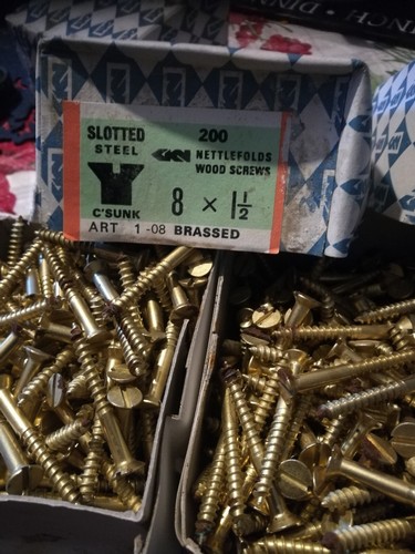 Vintage wood screws - wood, gkn
