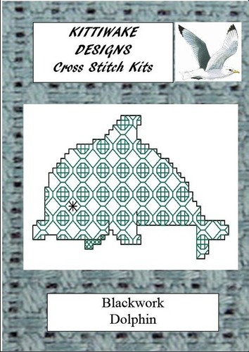 Blackwork dolphin - blackwork,