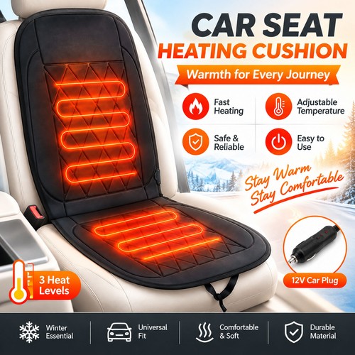 Adjustable heated car seat - heated,