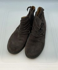 Ugg Rianne Fashion Ankle Boots Chestnut Suede Zipper Size 8