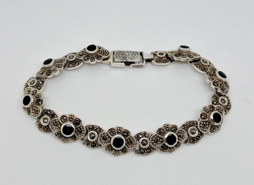 Vintage sterling silver onyx - vintage,