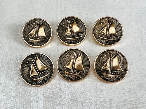 Vintage metal shank - metal, buttons