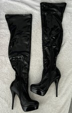 Ladies Black Over The Knee