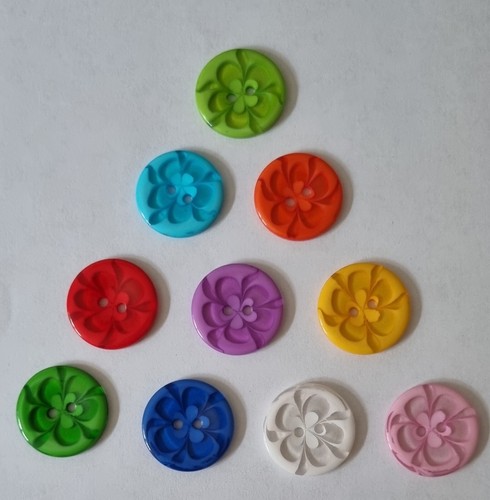 Flower patterned resin - 10,