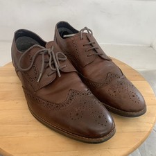 Mens Dune Leather Brogues In Brown Size 10UK 44EU (A5)
