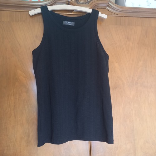 Men black sleeveless vest - black,