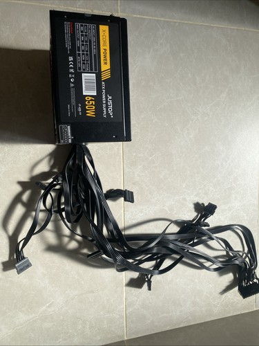 Justop core black 650w atx - justop,