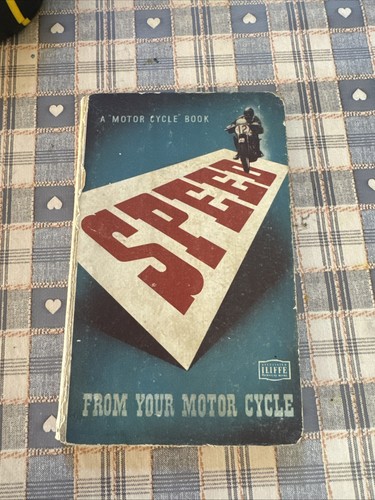 Vintage motorcycle book speed - book,