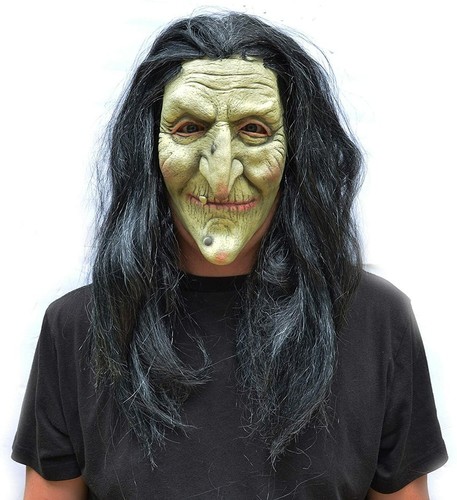Halloween witch latex mask - latex,