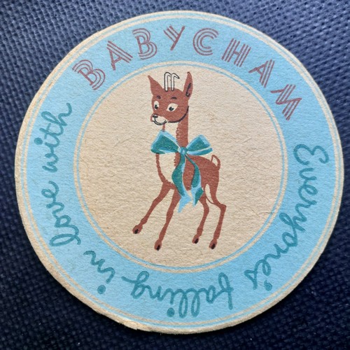 Babycham beer mat cat no - cat,