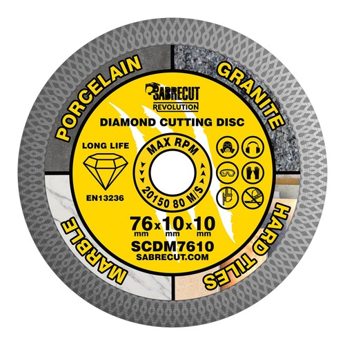 Diamond tile 76mm 3inch thin - tile,