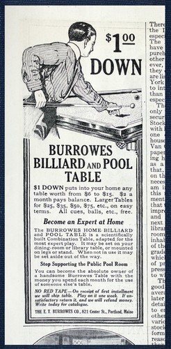 1911 burrowes billiard - 1911, &