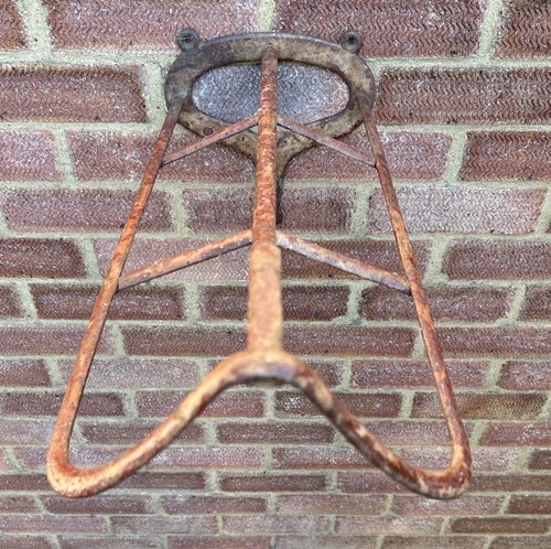 Antique metal equestrian wall - antique,