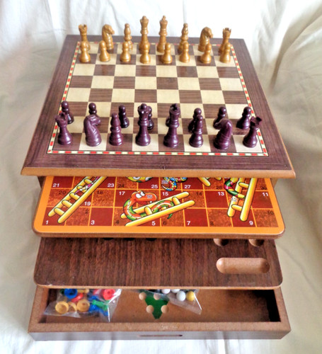 Wooden games compendium set - set, 10