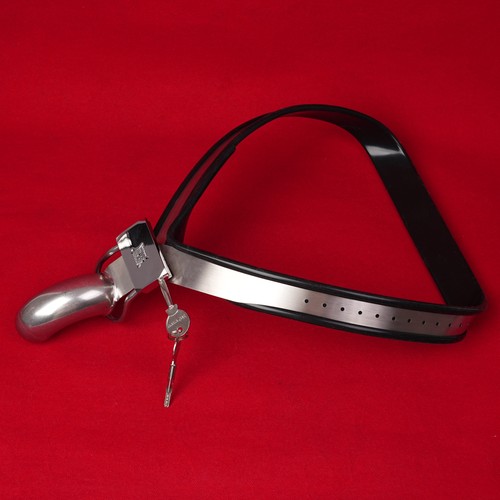 Male chastity belt steel cage - male,