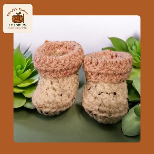 Tweed cream and pink crochet - pink,