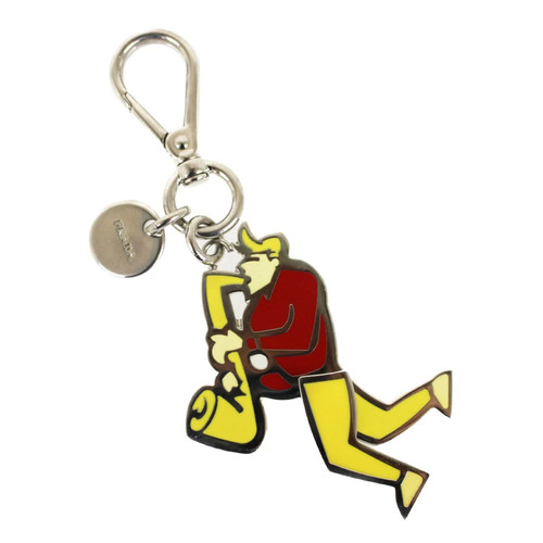 Prada keychain yellow red - prada,