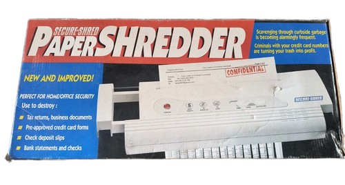 Vintage secure shred home - vintage,