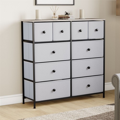 Modern fabric chest drawer - fabric,