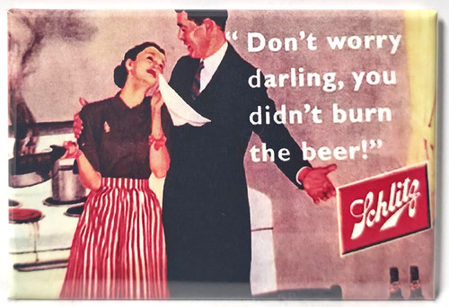 Schlitz beer magnet - beer, 2"x3"