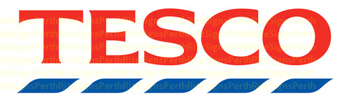 Tesco sticker 120mm length - tesco, |