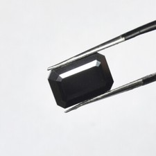 9-10 Ct Emerald Cut Black