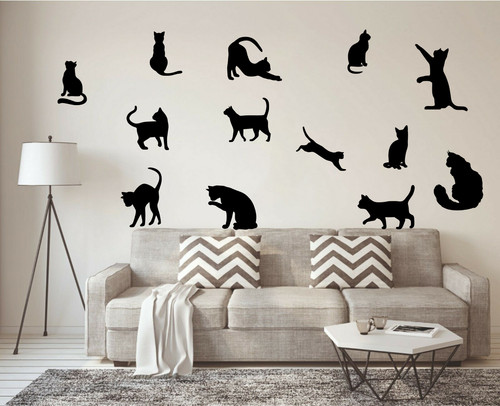 Funny cats wall - cats, kids