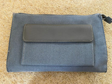 BULGARI EMIRATES - Grey Mens Inflight Wash Bag with contents
