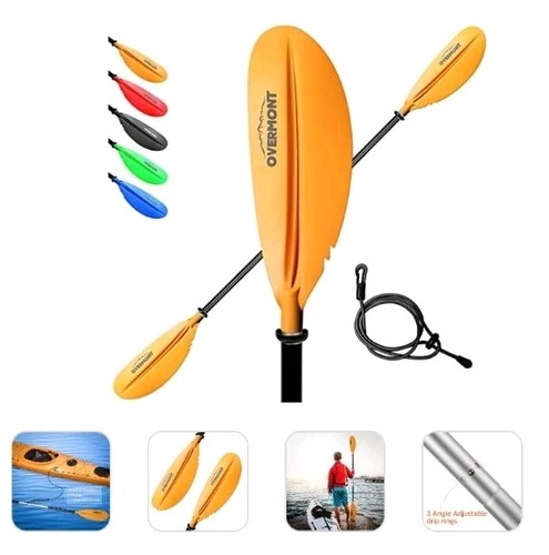 Aluminum kayak paddle 5in - 90.5in,
