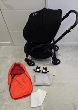 🌟 Bugaboo Bee6 All Black Pushchair + adapters 🌟 
