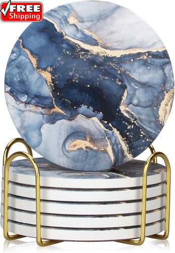 Coasters set navy - 6,,