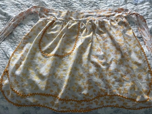 1950s women half apron - half,