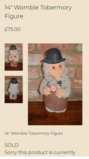 rare 1974 14" Womble Tobermory Figure  coverzone ltd wombles filmfair genuine 