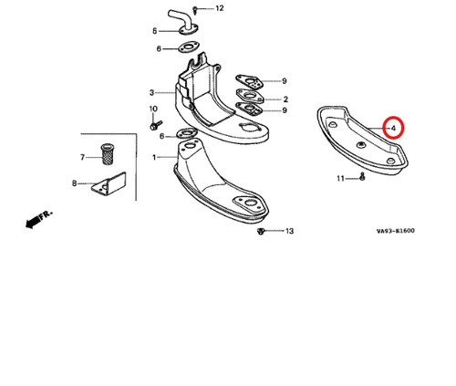 Genuine honda muffler - honda, shield