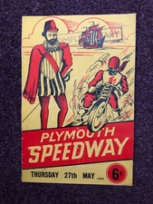 Speedway programme Plymouth v Rayleigh 27th May 1954