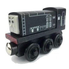 Thomas & Friends Wooden Railway Train Tank Engine Diesel Black Magnetic Wood