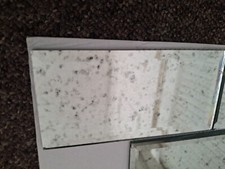 silver antique bevelled mosaic mirror glass tiles - sheets 