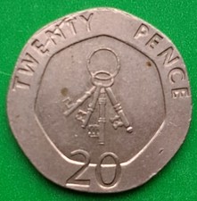 2011 ?? Gibraltar 20p coin - KEYS OF GIBRALTAR - twenty pence