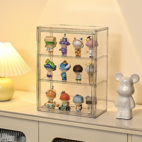 Tiers clear display case - clear,